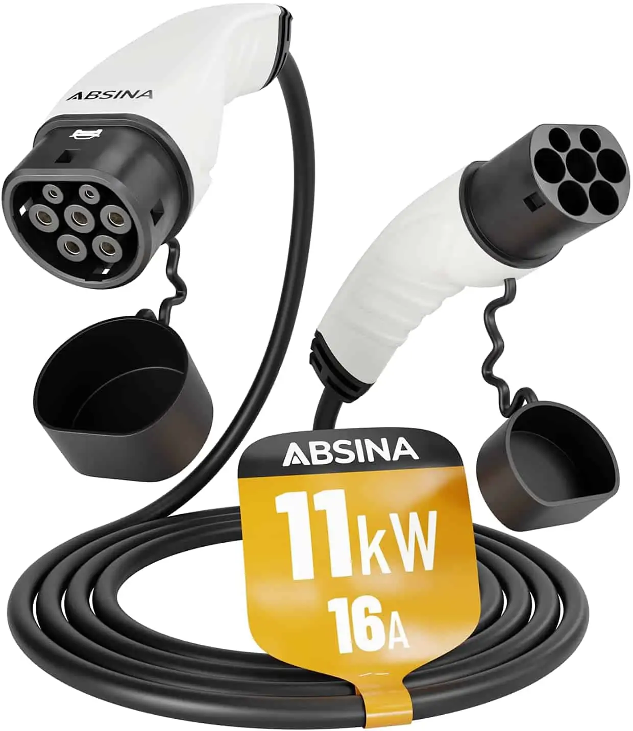 ABSINA Typ 2 Ladekabel 11kW & 16A für Hybrid & Elektroauto - 5 Meter - 3  phasig kaufen